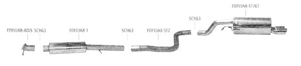 Bastuck Exhaust System - Ford Fiesta JA8 ST