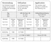 Bastuck Exhaust System - 02-04 Ford Focus ST170 Hatchback