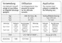 Bastuck Komplettanlage - 02-04 Ford Focus ST170 Turnier