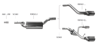 Bastuck Sport Exhaust - 04+ Ford Focus 2 Diesel with...