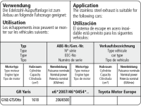 Bastuck Exhaust System - 24+ Toyota Yaris GR Facelift