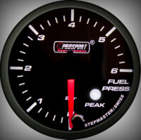 Prosport Racing Premium Series fuel pressure 60 mm, green-white, Smoked