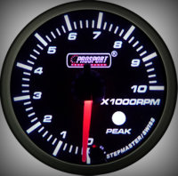 Prosport Racing Premium Serie Drehzahlmesser 52 mm, grün-weiß, Benziner