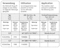 Bastuck Sport Exhaust - 02-07 Honda Accord Petrol (w/o Estate) 2 final silencer
