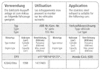 Bastuck Komplettanlage - 01-06 Honda Civic EP3 Type-R