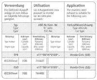 Bastuck Sportauspuff - 01-06 Honda Civic Diesel