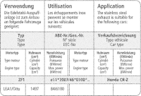 Bastuck Komplettanlage - Honda CR-Z Hybrid