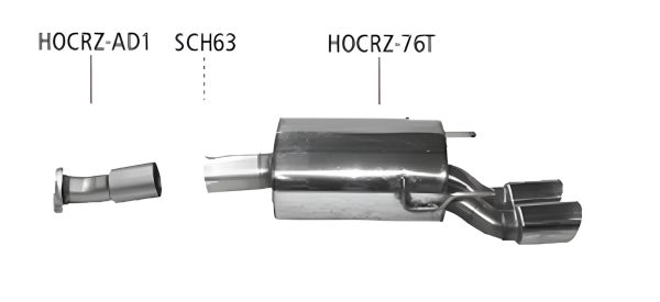 Bastuck Sport Exhaust - Honda CR-Z Hybrid