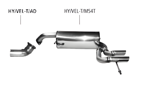 Bastuck Sport Exhaust - Hyundai Veloster 1.6T (incl. Euro 6)