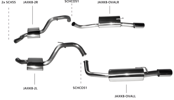 Bastuck Exhaust System - Jaguar XK8/ XKR