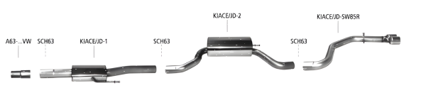 Bastuck Exhaust System - Kia Ceed GT-Line JD Sportswagon