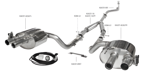 Bastuck Exhaust System - Kia Stinger 2.0 T-GDI