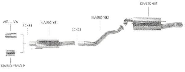 Bastuck Exhaust System - 17+ Kia Stonic