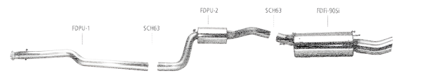 Bastuck Exhaust System - Mazda 121