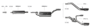 Bastuck Exhaust System - Mazda 3 BK 2.0 Petrol (w/o Estate)
