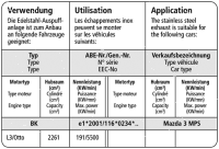 Bastuck Komplettanlage - Mazda 3 BK MPS
