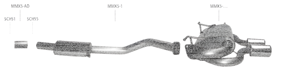 Bastuck Exhaust System - 98-05 Mazda MX-5 NB