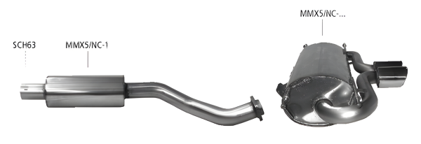 Bastuck Exhaust System - 05+ Mazda MX-5 NC