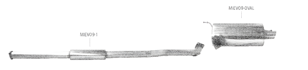 Bastuck Exhaust System - Mitsubishi Lancer Evo IX