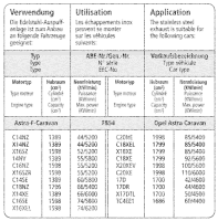 Bastuck Exhaust System - Opel Astra F 2.3 Caravan