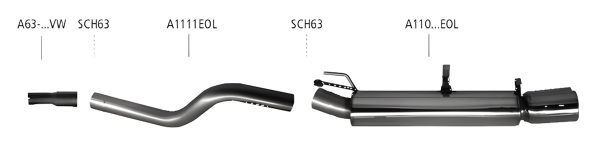 Bastuck Sport Exhaust - Opel Astra F 2.3 Caravan