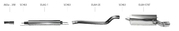 Bastuck Exhaust System - Opel Astra H Caravan