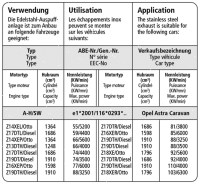 Bastuck Komplettanlage - Opel Astra H Caravan