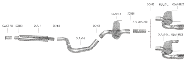Bastuck Exhaust System - Opel Astra J Petrol (w/o Caravan)