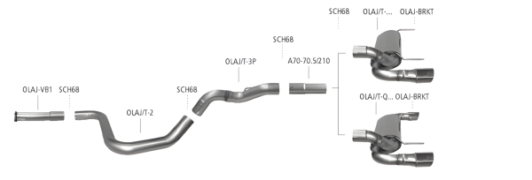 Bastuck Exhaust System - Opel Astra J Diesel (w/o Caravan)
