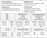 Bastuck Sportauspuff - Opel Astra J GTC Turbo Benziner (3 Schalldämpfer/ ohne Caravan)