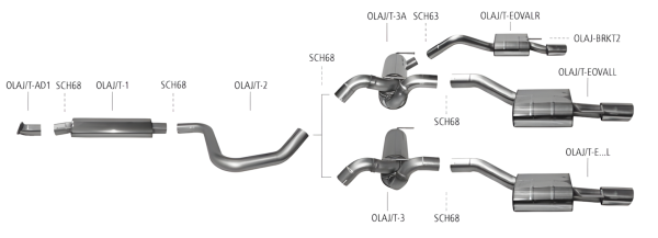 Bastuck Exhaust System - Opel Astra J Sports Tourer Turbo