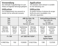 Bastuck Komplettanlage - Opel Astra J Sports Tourer Turbo
