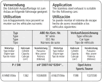 Bastuck Sportauspuff - Opel Astra J Sports Tourer Turbo