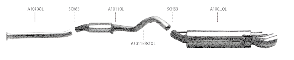 Bastuck Exhaust System - Opel Calibra 2.0/ Turbo/ V6