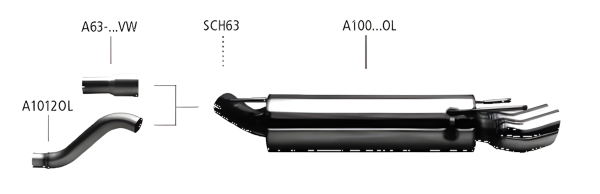 Bastuck Sportauspuff - Opel Calibra 2.0/ Turbo/ V6