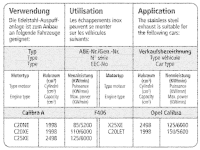 Bastuck Sportauspuff - Opel Calibra 2.0/ Turbo/ V6