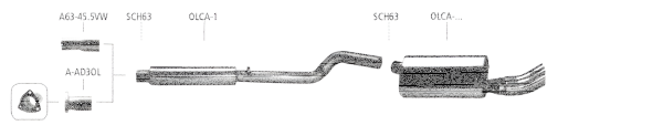 Bastuck Exhaust System - Opel Corsa A