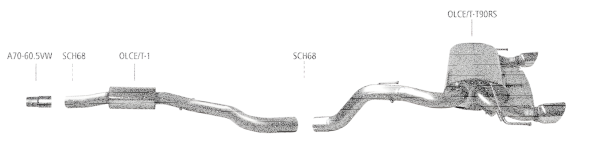 Bastuck Exhaust System - Opel Corsa E OPC