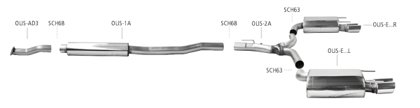 Bastuck Exhaust System - Opel Insignia A Estate 4WD