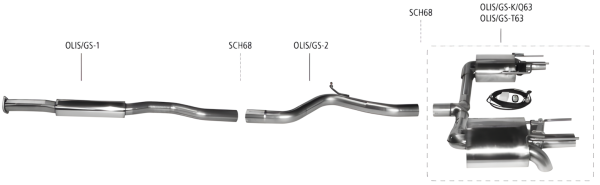 Bastuck Exhaust System - 18+ Opel Insignia B Grand Sport GSI (incl. Sports Tourer)