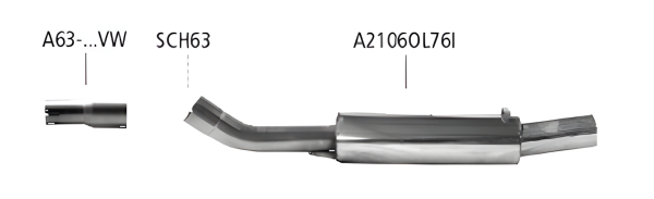 Bastuck Sportauspuff - Opel Kadett C