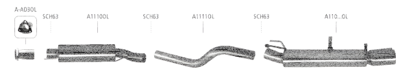 Bastuck Exhaust System - Opel Kadett E Convertible/ Hatchback