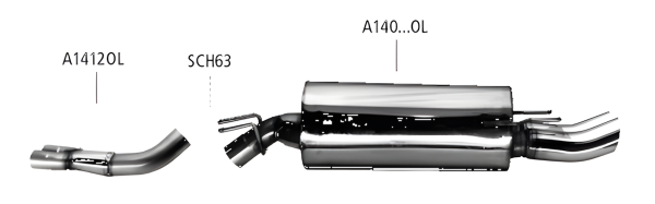 Bastuck Sportauspuff - Opel Omega B 6-Zylinder
