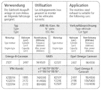 Bastuck Sportauspuff - Opel Omega B Caravan Diesel