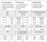 Bastuck Sport Exhaust - Opel Omega B Diesel