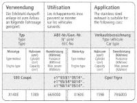 Bastuck Komplettanlage - Opel Tigra S93 Coupé