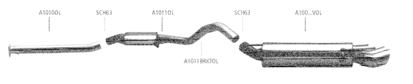 Bastuck Exhaust System - Opel Vectra A