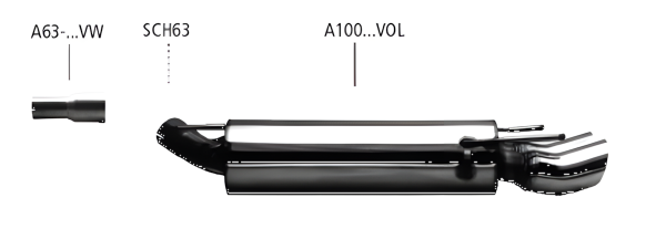 Bastuck Sport Exhaust - Opel Vectra A