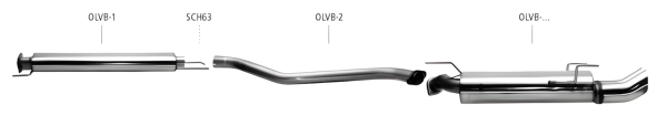 Bastuck Exhaust System - Opel Vectra B (incl. Caravan)