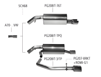 Bastuck Sport Exhaust - Peugeot 208 1.6T THP incl. GTI